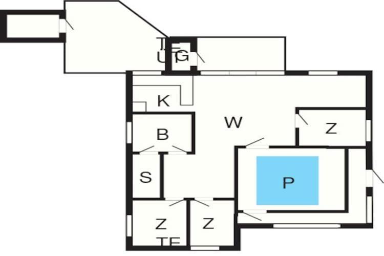 7 Person Holiday Home In Rsted Kare Екстер'єр фото