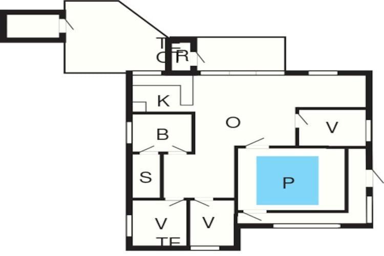 7 Person Holiday Home In Rsted Kare Екстер'єр фото